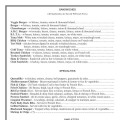 sandwiches and specialties menu